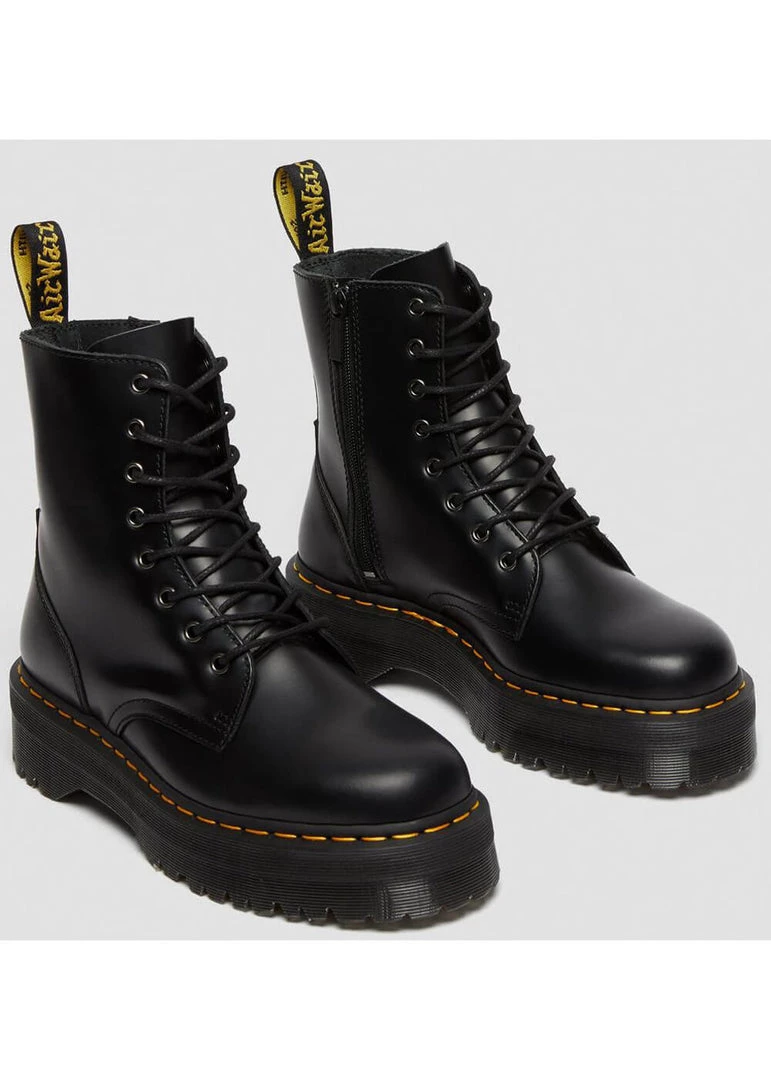Dr. Martens Jadon Smooth Lace-up Boots Black New In