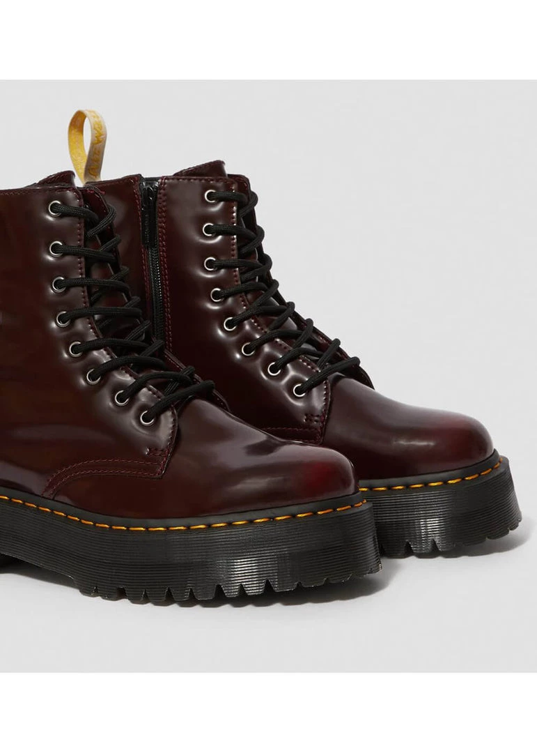 Dr. Martens Vegan Jadon Boots Red New In