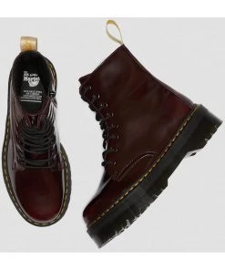 Dr. Martens Vegan Jadon Boots Red New In