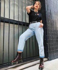 Dr. Martens Vegan Jadon Boots Red New In