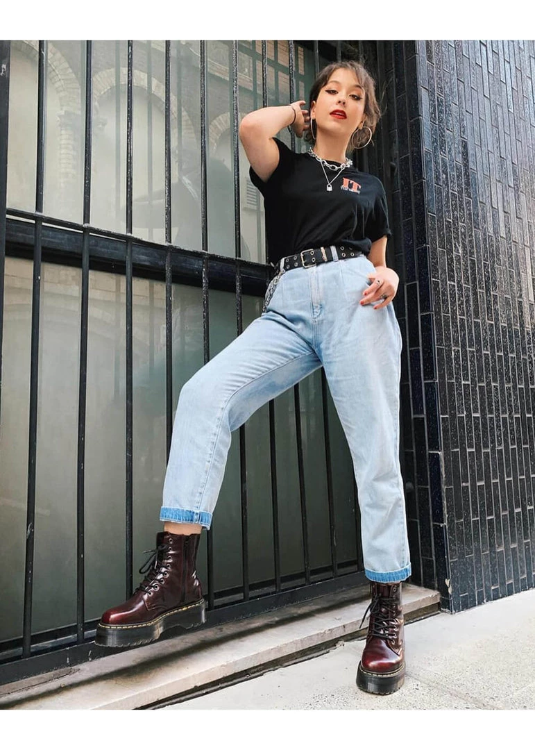 Dr. Martens Vegan Jadon Boots Red New In