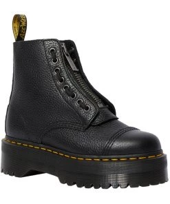 Dr. Martens Sinclair Nappa Leather Platform Boots Black New In