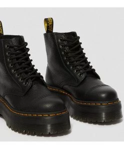 Dr. Martens Sinclair Nappa Leather Platform Boots Black New In