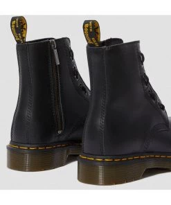 Dr. Martens 1460 Pascal Front Zip Nappa Boots Black