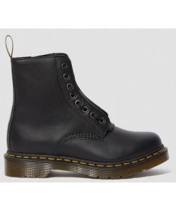 Dr. Martens 1460 Pascal Front Zip Nappa Boots Black
