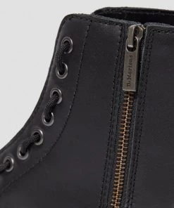 Dr. Martens 1460 Pascal Front Zip Nappa Boots Black