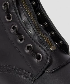 Dr. Martens 1460 Pascal Front Zip Nappa Boots Black