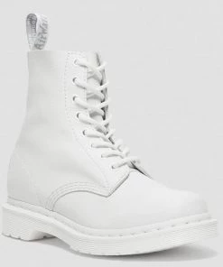 Dr. Martens 1460 Pascal Mono Virginia Soft Leather Boots White