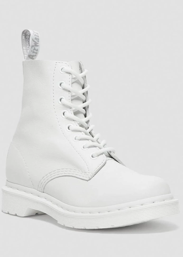 Dr. Martens 1460 Pascal Mono Virginia Soft Leather Boots White