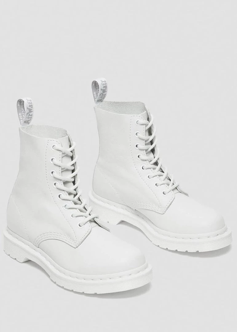 Dr. Martens 1460 Pascal Mono Virginia Soft Leather Boots White