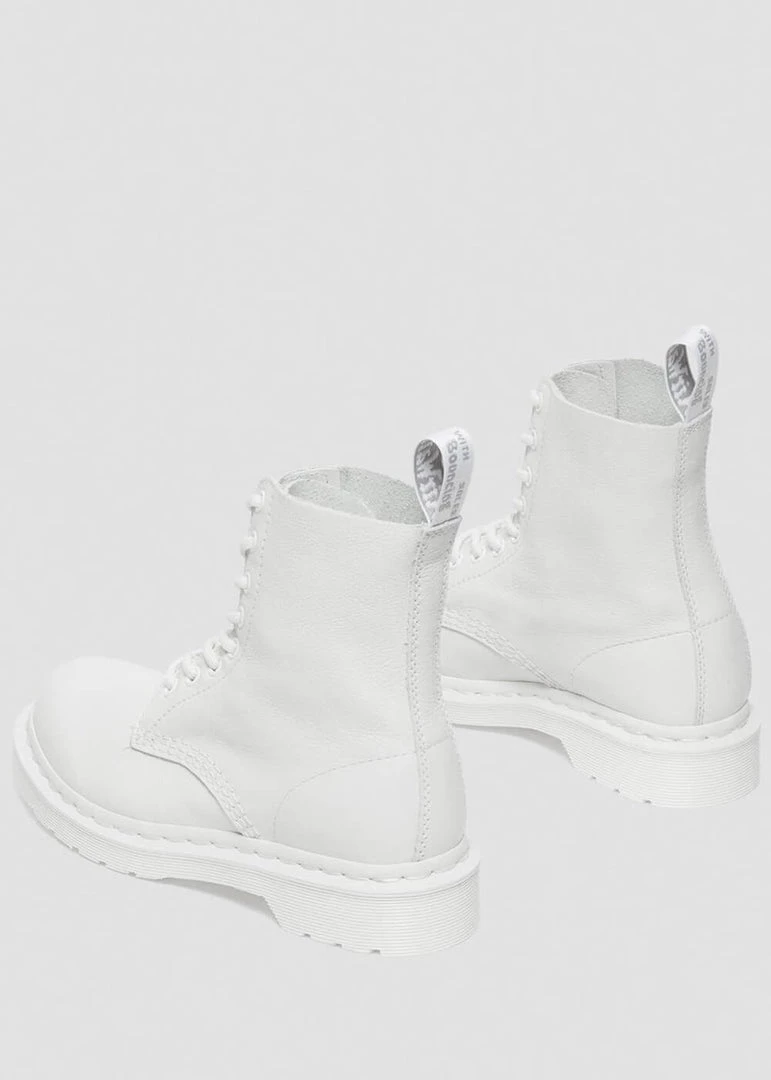 Dr. Martens 1460 Pascal Mono Virginia Soft Leather Boots White