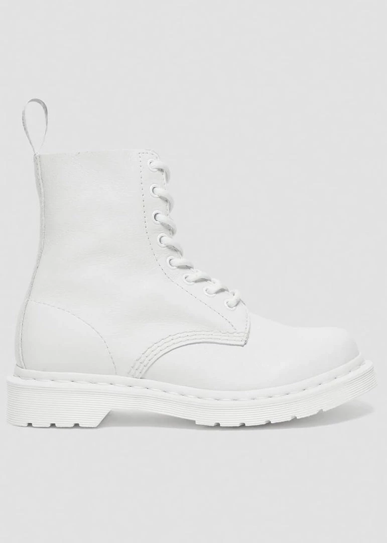 Dr. Martens 1460 Pascal Mono Virginia Soft Leather Boots White