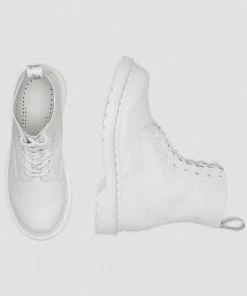 Dr. Martens 1460 Pascal Mono Virginia Soft Leather Boots White