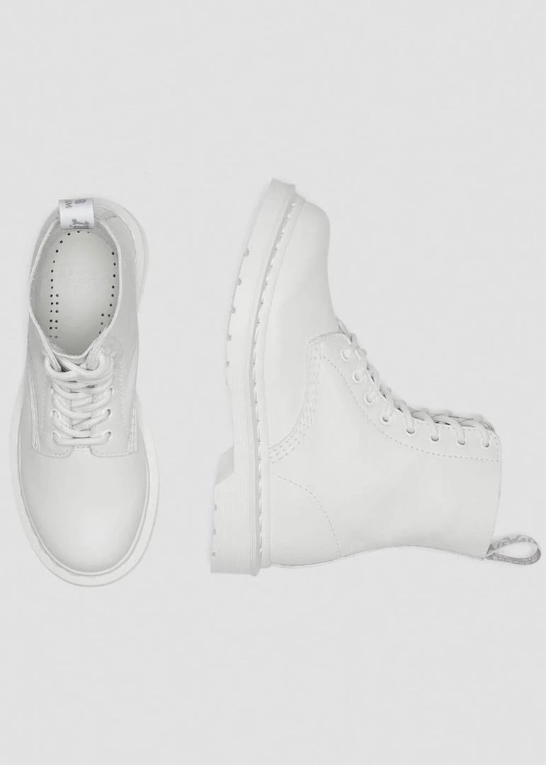 Dr. Martens 1460 Pascal Mono Virginia Soft Leather Boots White