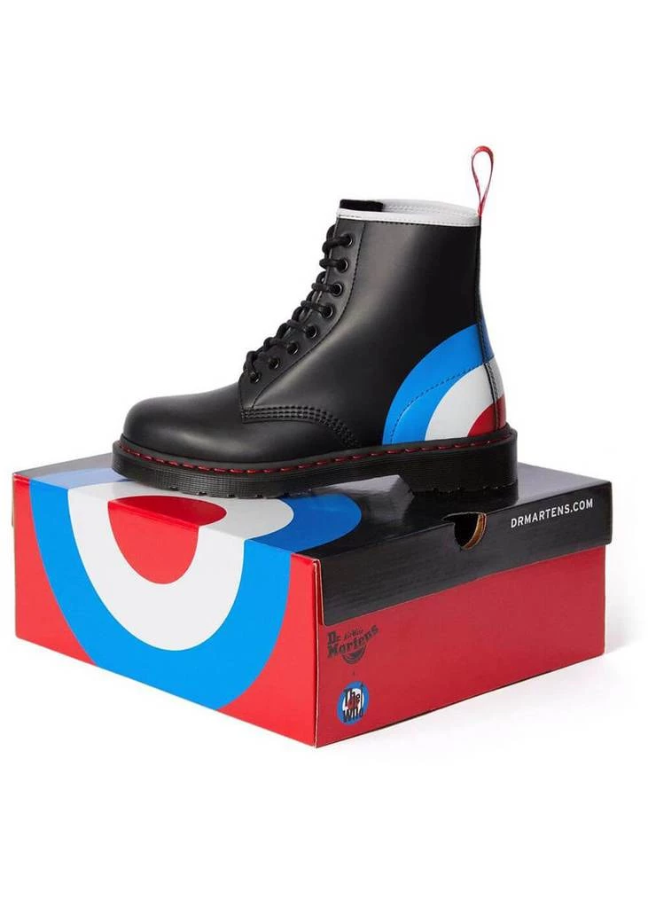 New In Dr. Martens 1460 The Who Target Smooth Boots Black