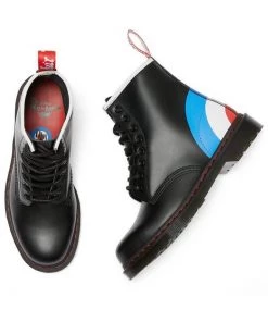 New In Dr. Martens 1460 The Who Target Smooth Boots Black