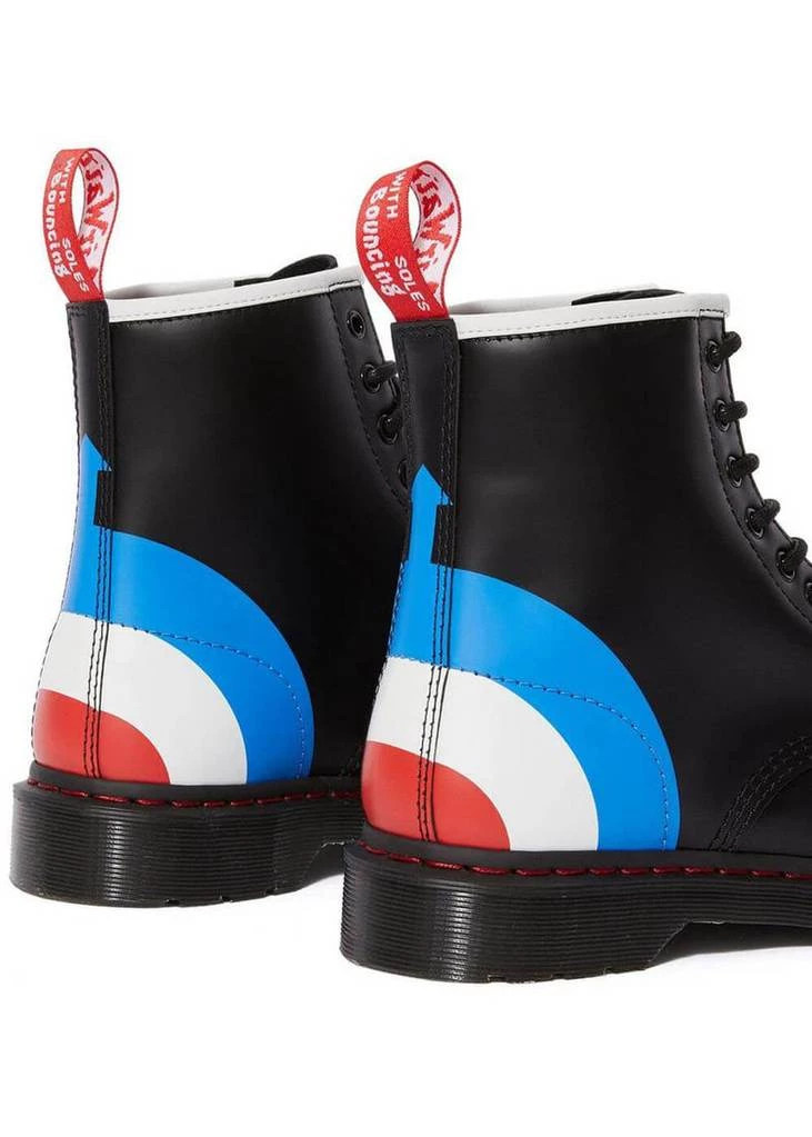 New In Dr. Martens 1460 The Who Target Smooth Boots Black