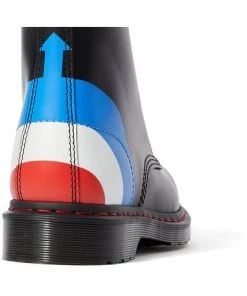 New In Dr. Martens 1460 The Who Target Smooth Boots Black