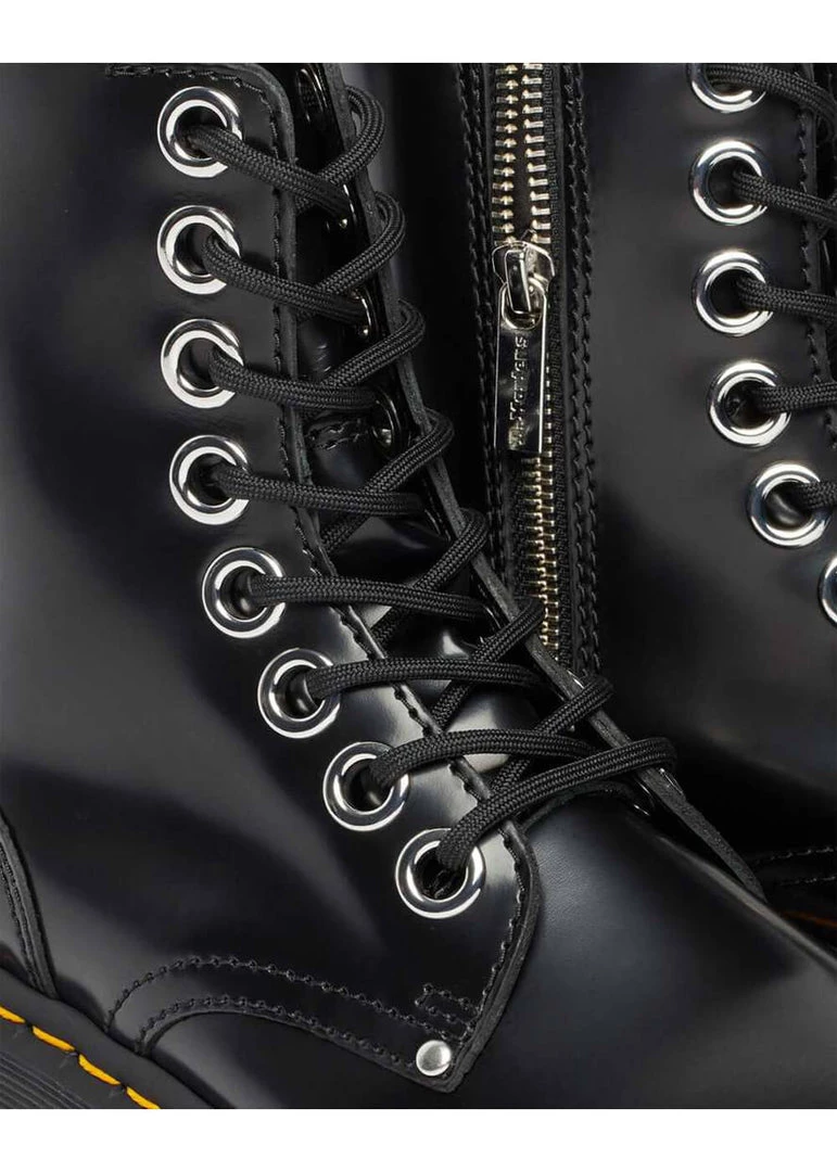 Dr. Martens Jadon Max Buttero Leather Platform Boots Black New In