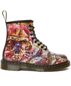 New In Dr. Martens 1460 CBGB Backhand Boots Multi