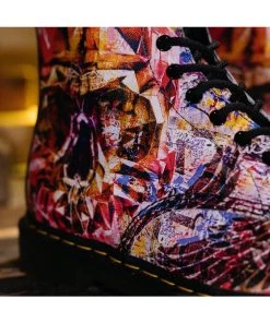 New In Dr. Martens 1460 CBGB Backhand Boots Multi