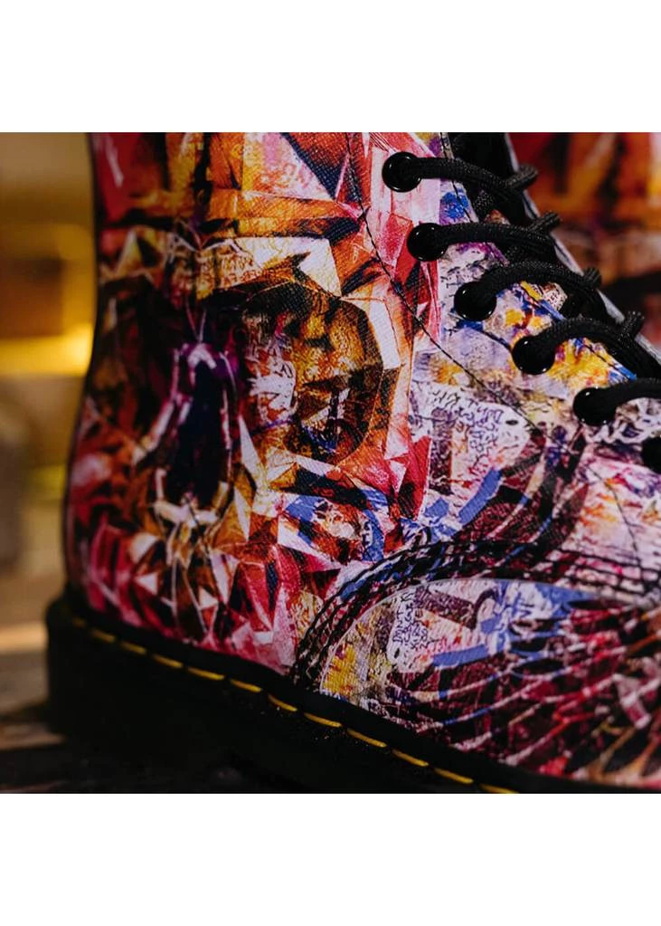 New In Dr. Martens 1460 CBGB Backhand Boots Multi