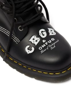 New In Dr. Martens 1460 CBGB Smooth Boots Black