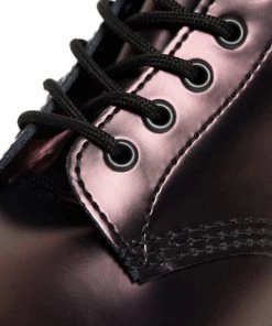 New In Dr. Martens 1460 Pascal Chroma Metallic Leather Boots Red