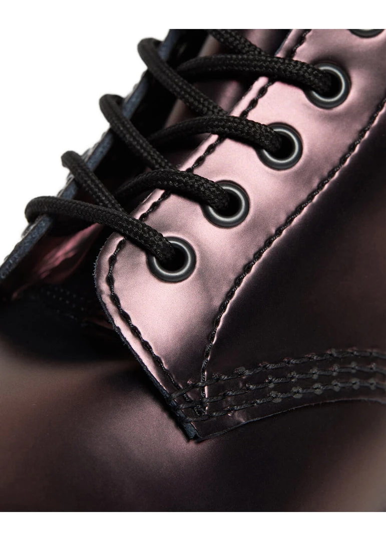 New In Dr. Martens 1460 Pascal Chroma Metallic Leather Boots Red