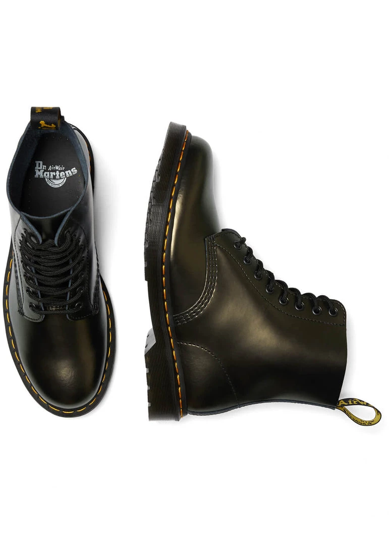 New In Dr. Martens 1460 Pascal Chroma Metallic Leather Boots Gold
