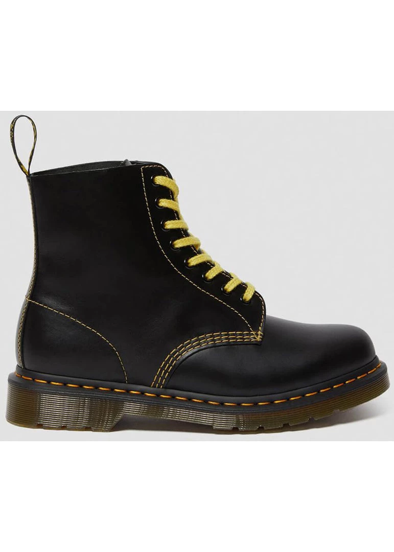 New In Dr. Martens 1460 Pascal Atlas Leather Boots Dark Grey