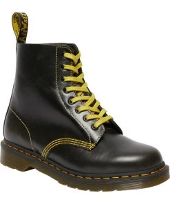 New In Dr. Martens 1460 Pascal Atlas Leather Boots Dark Grey