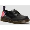 Dr. Martens Black Sabbath 1461 Paranoid Leather Shoes Black New In