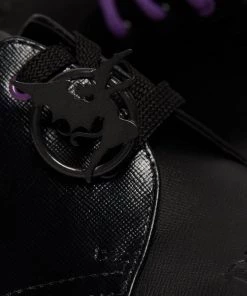 Dr. Martens Black Sabbath 1461 Paranoid Leather Shoes Black New In