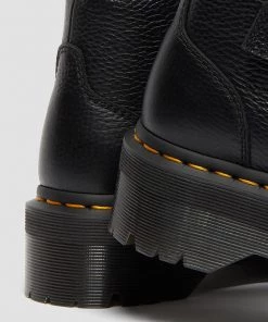 New In Dr. Martens Devon Heart Soft Aunt Sally Leather Boots Black