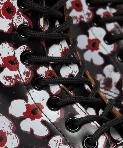 Dr. Martens 1460 Pascal Pansy Fayre Vintage Smooth Leather Lace-up Boots Red New In