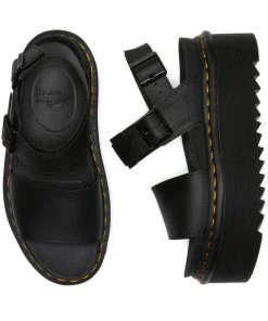 Dr. Martens Voss Hydro Quad Platform Sandals Black