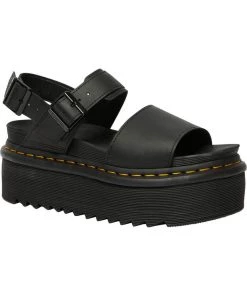 Dr. Martens Voss Hydro Quad Platform Sandals Black