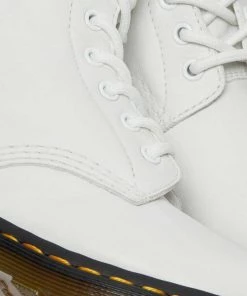 New In Dr. Martens 1460 Pascal Virginia Soft Leather Boots White