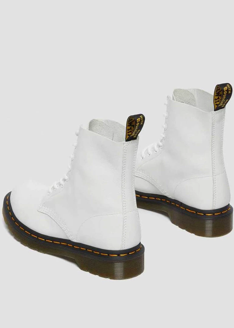 New In Dr. Martens 1460 Pascal Virginia Soft Leather Boots White