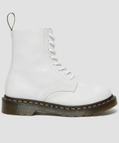 New In Dr. Martens 1460 Pascal Virginia Soft Leather Boots White