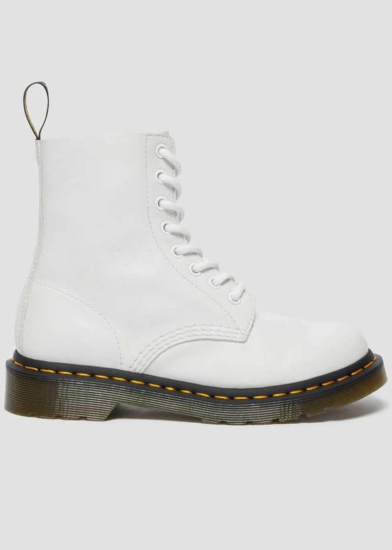 New In Dr. Martens 1460 Pascal Virginia Soft Leather Boots White