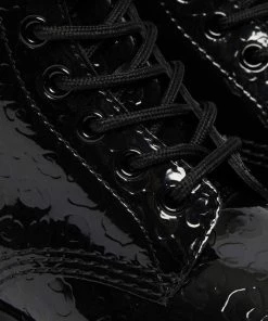 Dr. Martens 1460 Leopard Patent Boots Black New In