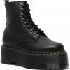 Dr. Martens 1460 Pascal Max Pisa Soft Leather Platform Boots Black