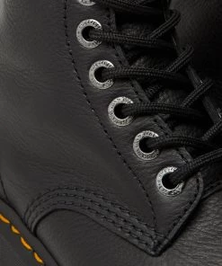 Dr. Martens 1460 Pascal Max Pisa Soft Leather Platform Boots Black