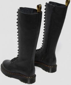 Dr. Martens 1B60 Bex Pisa 20-Gaats Platform Boots Black New In