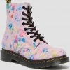 New In Dr. Martens 1460 Pascal Tutti Frutti Suède Rainbow Boots Pink