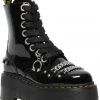 Dr. Martens Jadon Max Chain Patent Platform Boots Black