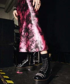 Dr. Martens Jadon Max Chain Patent Platform Boots Black