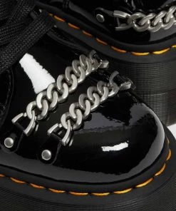 Dr. Martens Jadon Max Chain Patent Platform Boots Black